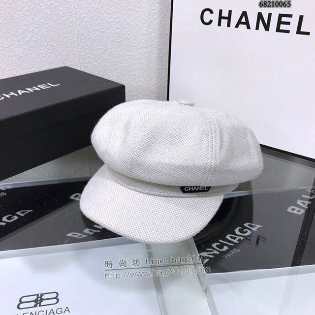 Chanel女士帽子 香奈兒經典八角帽貝雷帽  mm1071